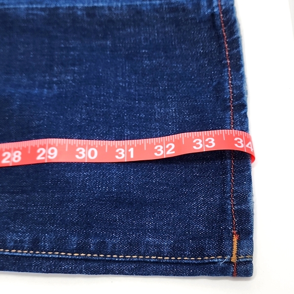 TRUE RELIGION BLUE JEANS, "RICKY RLEAXED STRAIGHT", SIZE W 31, IN-SEAM 34 - Picture 5 of 16